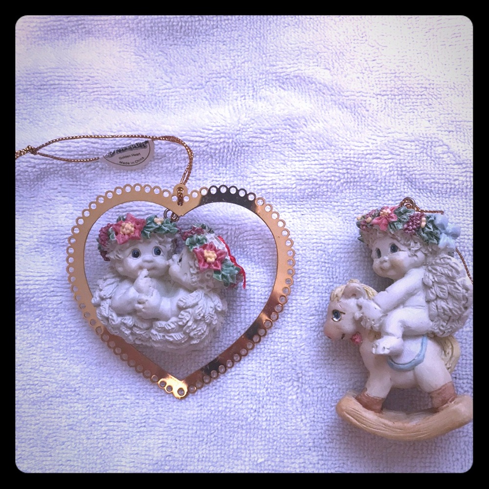 Sweet Angel Dreamsicle Christmas Ornaments 🧖‍♀️